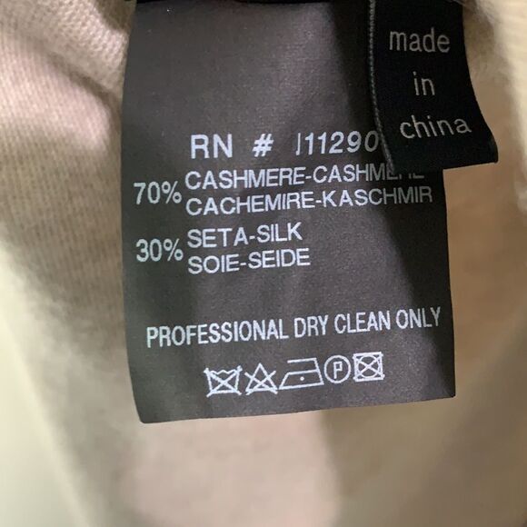 Derek Lam tan silk and cashmere a-line tunic sweater - Picture 11 of 12